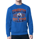 Edmonton Oilers Starter Team Grit Graphic Fleece Pullover Sweatshirt Royal