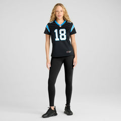 Jalen Coker Carolina Panthers Women's Team Game Jersey - Black | Nike online