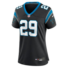 Akayleb Evans Carolina Panthers Women's Team Game Jersey - Black | Nike cheap