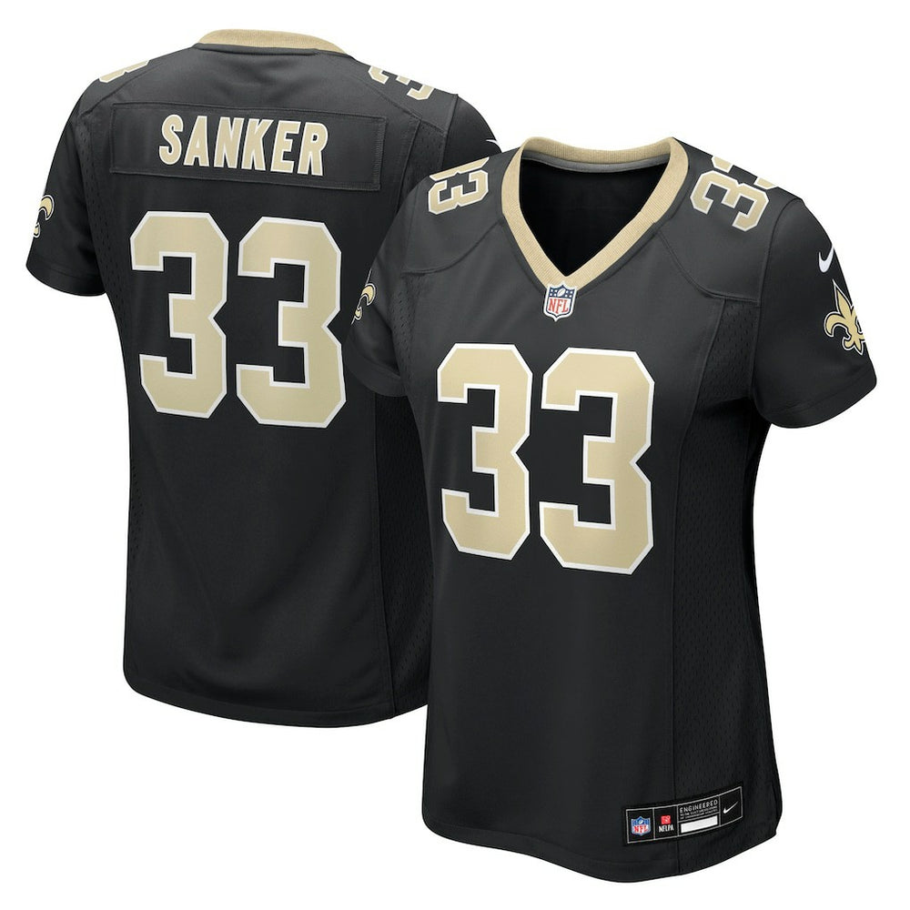 Jonas Sanker New Orleans Saints Women's Team Game Jersey - Black | Nike online