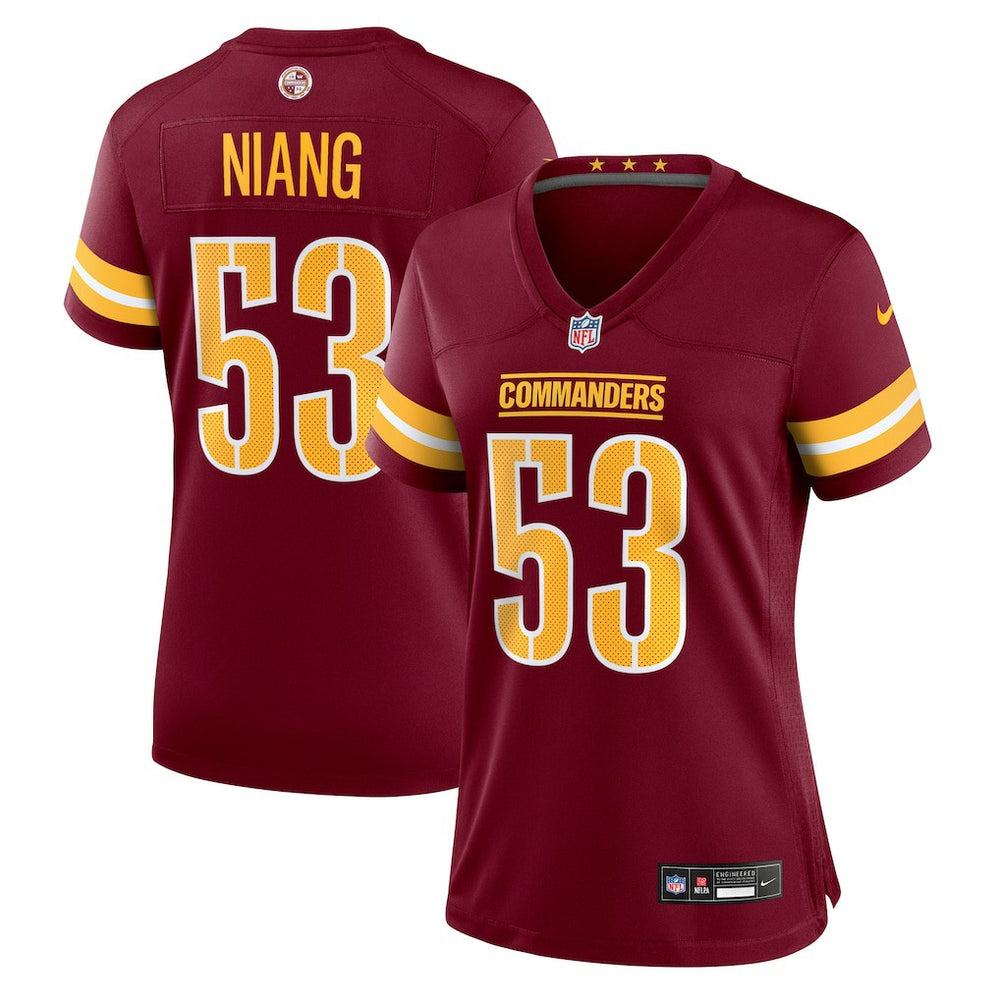 Lucas Niang Washington Commanders Women's Team Game Jersey - Burgundy | Nike online