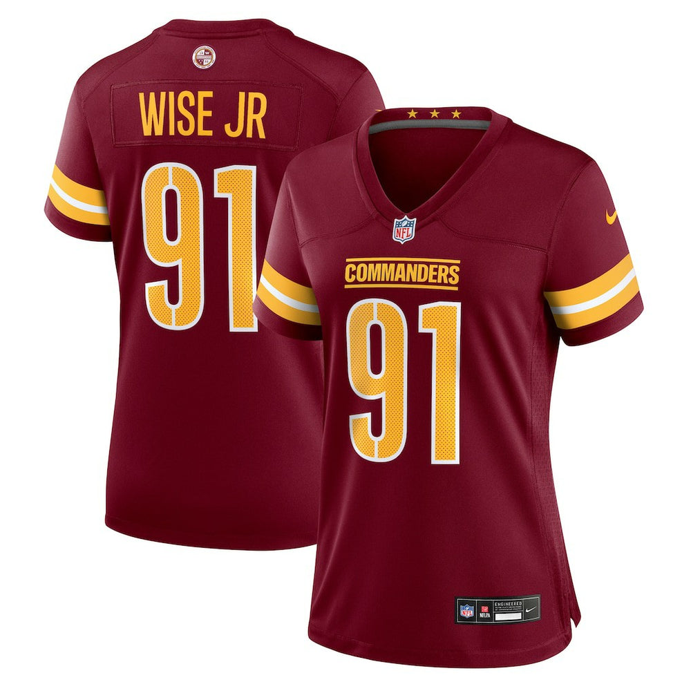 Deatrich Wise Jr. Washington Commanders Women's Team Game Jersey - Burgundy | Nike cheap