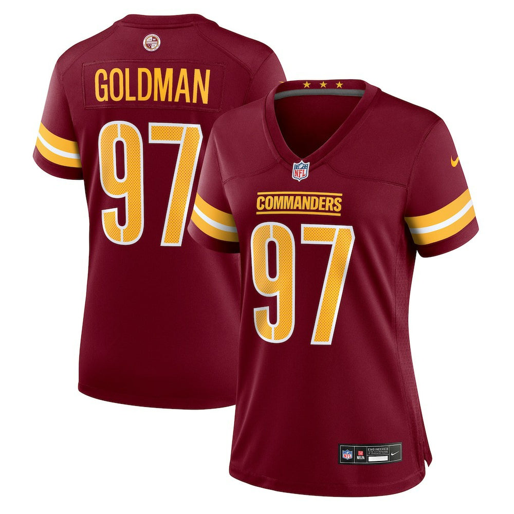 Eddie Goldman Washington Commanders Women's Team Game Jersey - Burgundy | Nike on sale