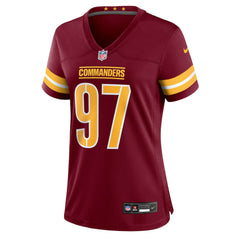 Eddie Goldman Washington Commanders Women's Team Game Jersey - Burgundy | Nike on sale