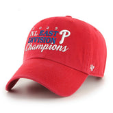 Philadelphia Phillies 2025 NL East Division Champions Clean Up Adjustable Hat - Red | 47 brand