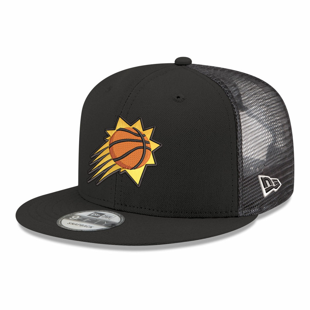Phoenix Suns Core Logo Meshback 9FIFTY Snapback Hat - Black | New Era for sale