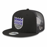 Sacramento Kings Core Logo Meshback 9FIFTY Snapback Hat - Black | New Era on sale