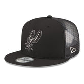 San Antonio Spurs Core Logo Meshback 9FIFTY Snapback Hat - Black | New Era for sale