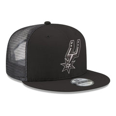 San Antonio Spurs Core Logo Meshback 9FIFTY Snapback Hat - Black | New Era for sale