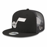 Utah Jazz Core Logo Meshback 9FIFTY Snapback Hat - Black | New Era cheap