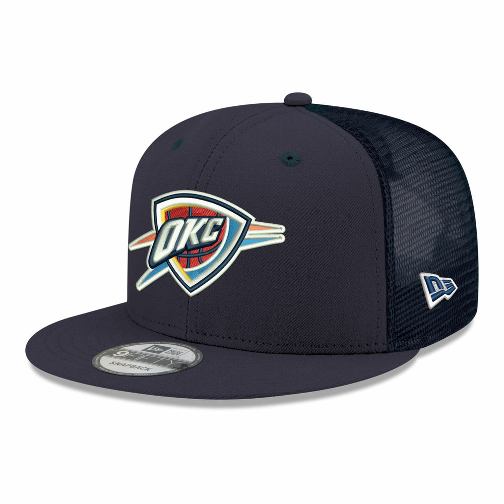 Oklahoma City Thunder Core Logo Meshback 9FIFTY Snapback Hat - Navy | New Era cheap