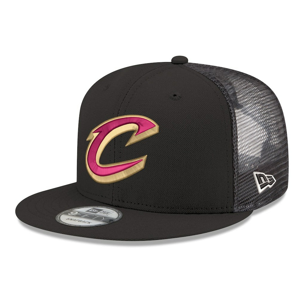 Cleveland Cavaliers Core Logo Meshback 9FIFTY Snapback Hat sale - Black | New Era outlet