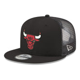 Chicago Bulls Core Logo Meshback 9FIFTY Snapback Hat - Black | New Era shop