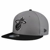 Miami Heat Core Logo Storm Gray Two-Tone 9FIFTY Snapback Hat - Gray | New Era sale
