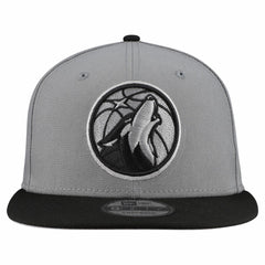 Minnesota Timberwolves Core Logo Storm Gray Two-Tone 9FIFTY Snapback Hat - Gray | New Era sale