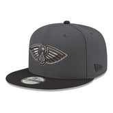 New Orleans Pelicans Logo 2-Tone 9FIFTY Snapback Hat - Gray/Black | New Era outlet