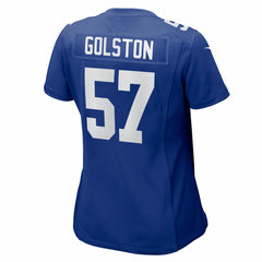 Chauncey Golston New York Giants Women's Team Game Jersey - Royal | Nike outlet