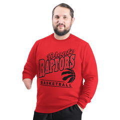 Toronto Raptors G-III Sports by Carl Banks Adaptive Headliner Fleece Crewneck Sweatshirt - Red sale