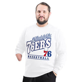 Philadelphia 76ers G-III Sports by Carl Banks Adaptive Headliner Fleece Crewneck Sweatshirt - White shop