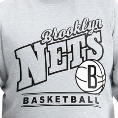 Brooklyn Nets G-III Sports by Carl Banks Adaptive Headliner Fleece Crewneck Sweatshirt - Gray cheap
