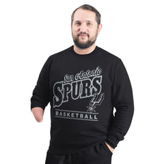 San Antonio Spurs G-III Sports by Carl Banks Adaptive Headliner Fleece Crewneck Sweatshirt - Black shop