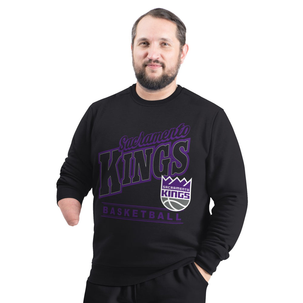 Sacramento Kings G-III Sports by Carl Banks Adaptive Headliner Fleece Crewneck Sweatshirt - Black shop