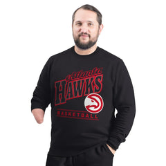 Atlanta Hawks G-III Sports by Carl Banks Adaptive Headliner Fleece Crewneck Sweatshirt - Black discount