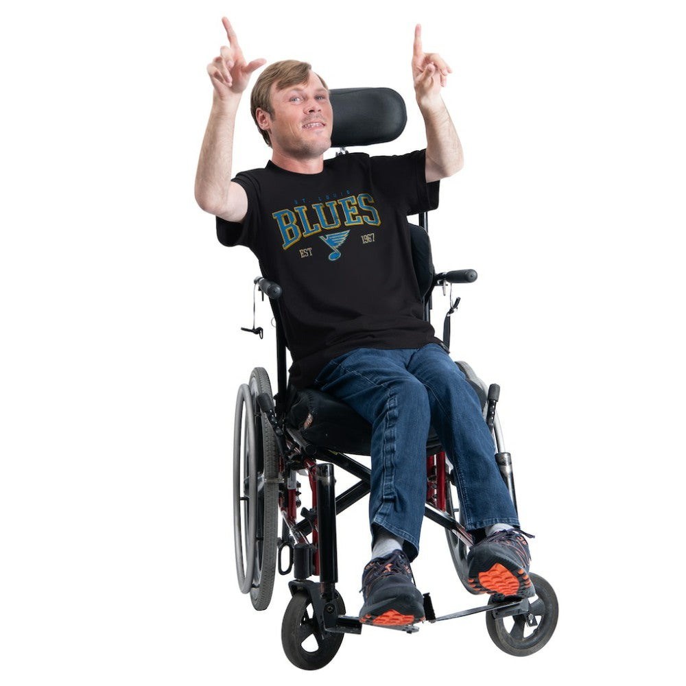 St. Louis Blues G-III Sports by Carl Banks Adaptive Classic Team Graphic T-Shirt Black