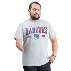 New York Rangers G-III Sports by Carl Banks Adaptive Classic Team Graphic T-Shirt Gray
