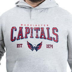 Washington Capitals G-III Sports by Carl Banks Adaptive Classic Team Spirit Fleece Hoodie Gray