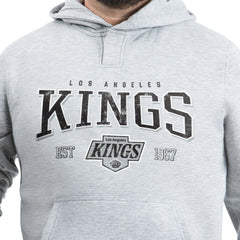 Los Angeles Kings G-III Sports by Carl Banks Adaptive Classic Team Spirit Fleece Hoodie Gray