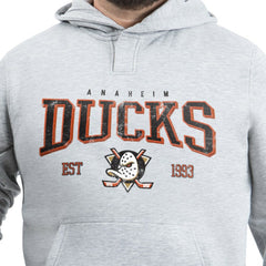 Anaheim Ducks G-III Sports by Carl Banks Adaptive Classic Team Spirit Fleece Hoodie Gray