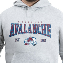 Colorado Avalanche G-III Sports by Carl Banks Adaptive Classic Team Spirit Fleece Hoodie Gray