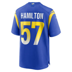 Ty Hamilton Los Angeles Rams Team Game Jersey - Royal | Nike outlet