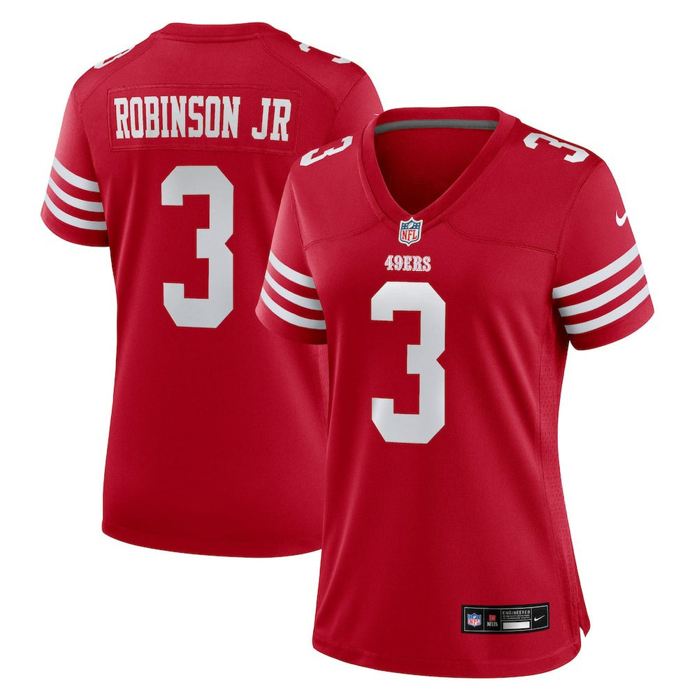 Brian Robinson Jr. San Francisco 49ers Women's Team Game Jersey - Scarlet | Nike for sale