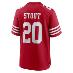 Upton Stout San Francisco 49ers Team Game Jersey - Scarlet | Nike sale