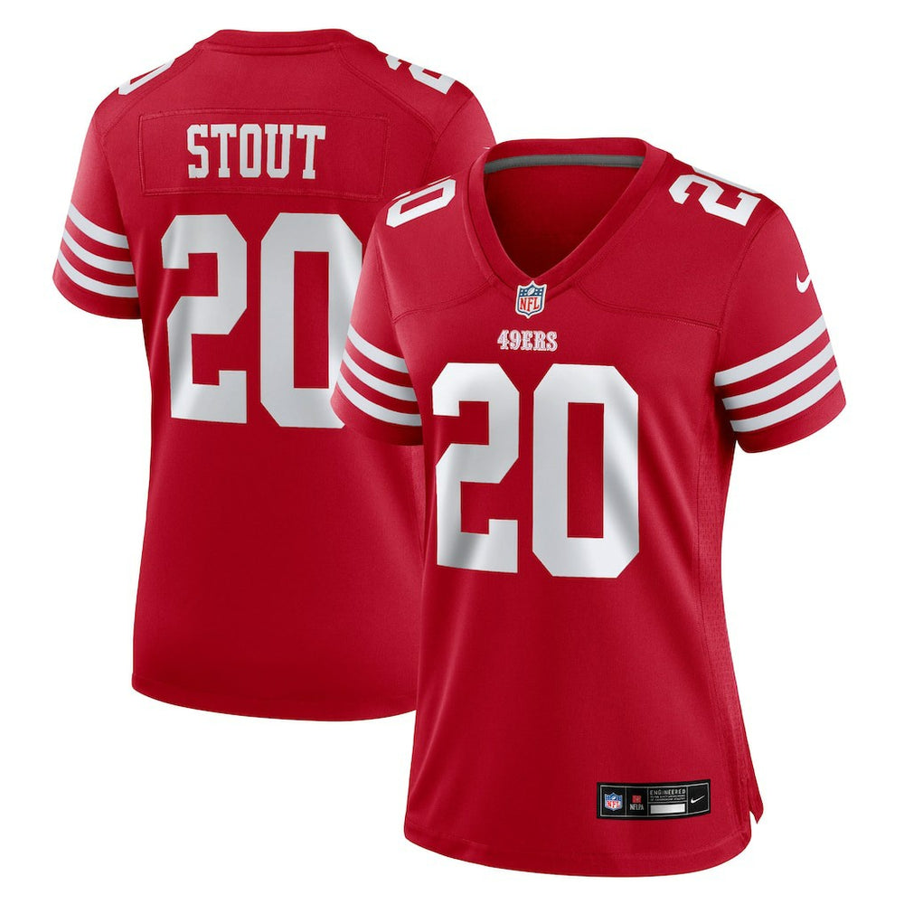 Upton Stout San Francisco 49ers Women's Team Game Jersey - Scarlet | Nike cheap