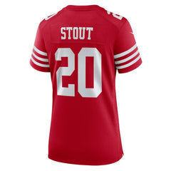 Upton Stout San Francisco 49ers Women's Team Game Jersey - Scarlet | Nike cheap