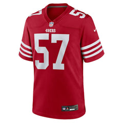 Luke Gifford San Francisco 49ers Team Game Jersey - Scarlet | Nike for sale
