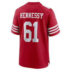 Matt Hennessy San Francisco 49ers Team Game Jersey - Scarlet | Nike for sale