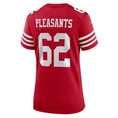 Austen Pleasants San Francisco 49ers Women's Team Game Jersey - Scarlet | Nike discount