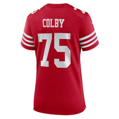 Connor Colby San Francisco 49ers Women's Team Game Jersey - Scarlet | Nike on sale
