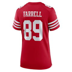 Luke Farrell San Francisco 49ers Women's Team Game Jersey - Scarlet | Nike for sale