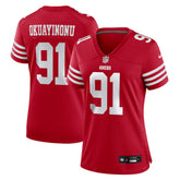Sam Okuayinonu San Francisco 49ers Women's Team Game Jersey - Scarlet | Nike outlet
