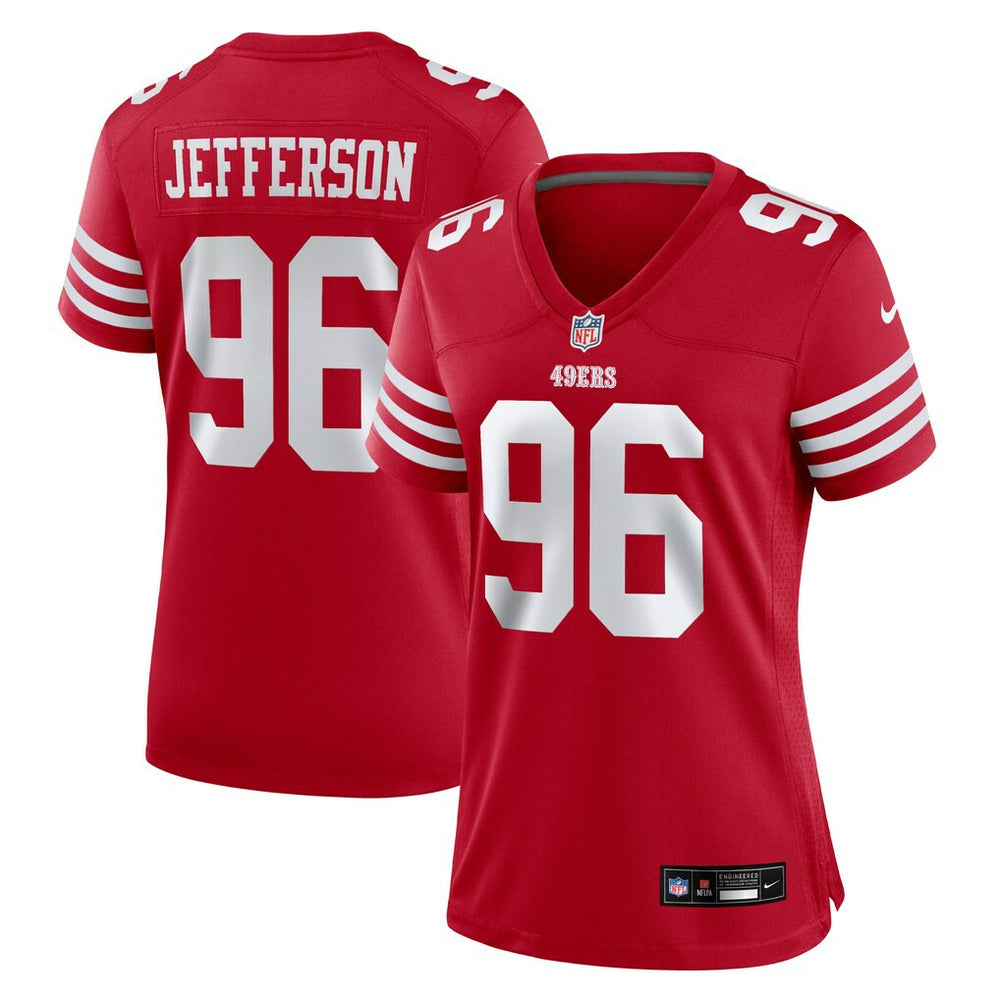 Jordan Jefferson San Francisco 49ers Women's Team Game Jersey - Scarlet | Nike outlet
