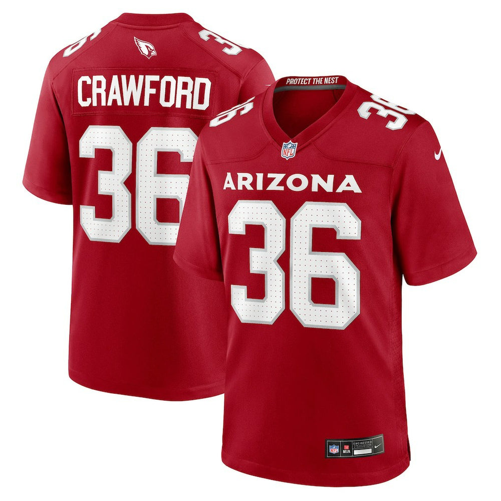 Kitan Crawford Arizona Cardinals Team Game Jersey - Cardinal | Nike cheap