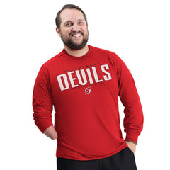 New Jersey Devils G-III Sports by Carl Banks Adaptive Mesh Effect Long Sleeve T-Shirt Red