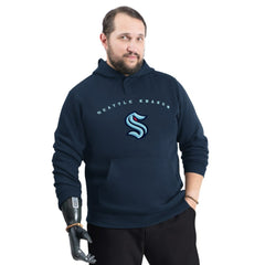 Seattle Kraken G-III Sports by Carl Banks Adaptive Classic Team Arc Fleece Hoodie Deep Sea Blue