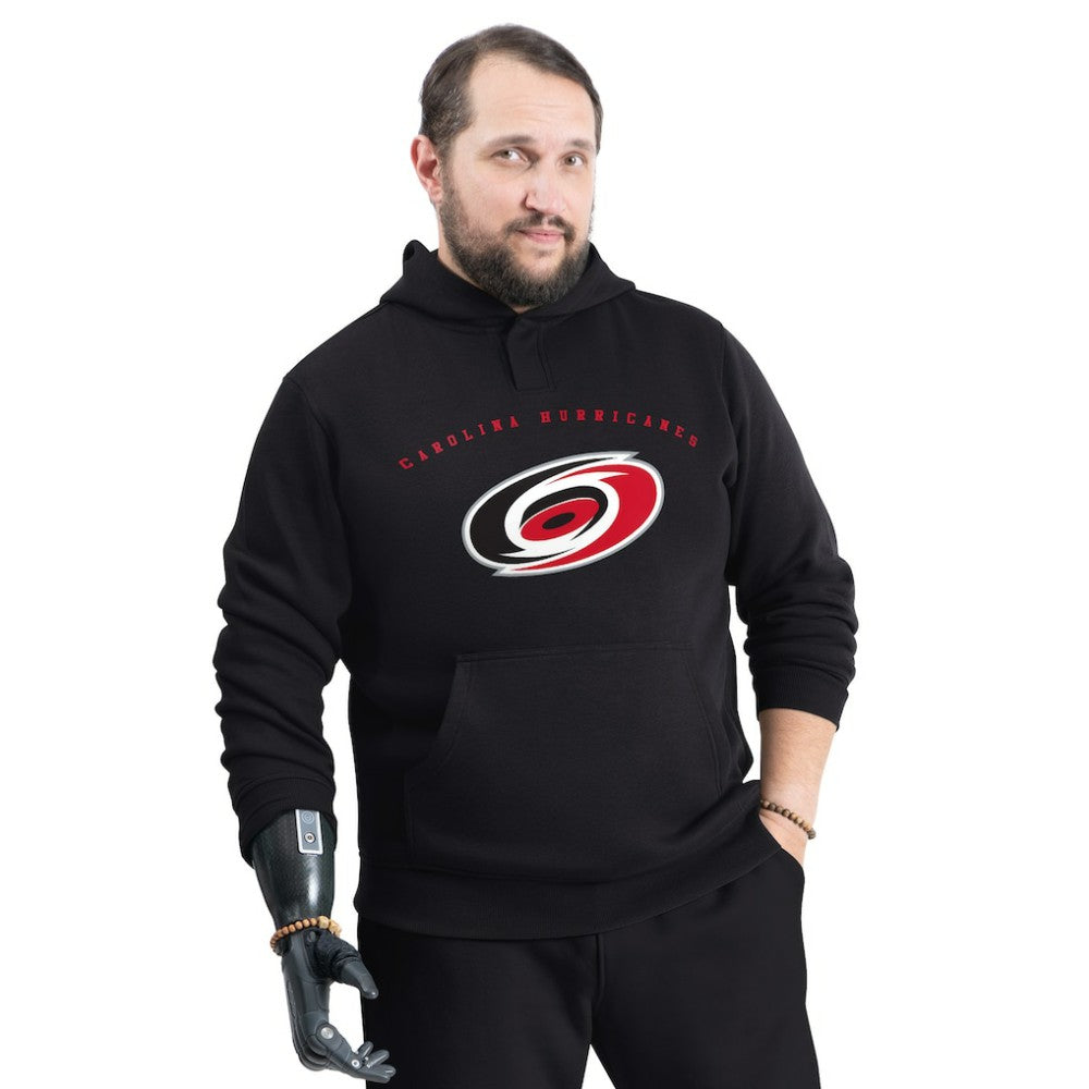 Carolina Hurricanes G-III Sports by Carl Banks Adaptive Classic Team Arc Fleece Hoodie Black