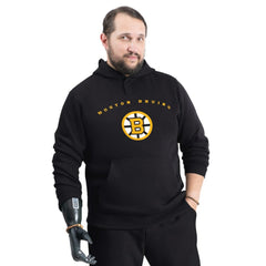Boston Bruins G-III Sports by Carl Banks Adaptive Classic Team Arc Fleece Hoodie Black